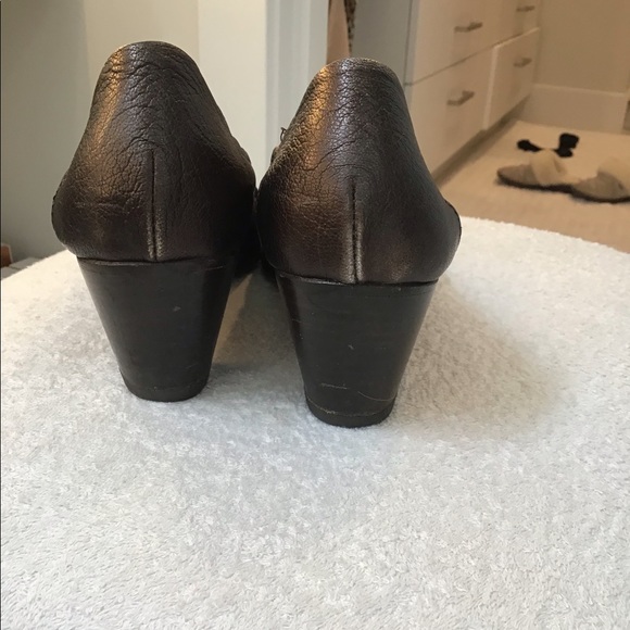 AGL all leather super soft dark brown pump sz37 - Picture 3 of 4